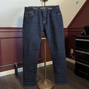 Cult of Individuality Rocker Slim Stacked Indigo Denim Jeans 34